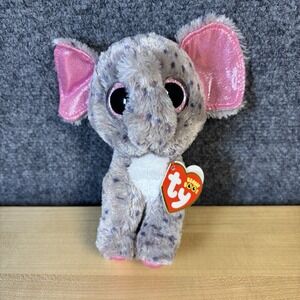 TY Beanie Boos - 6" SPECKS the‎ ELEPHANT (glitter eyes) MWMT - RETIRED